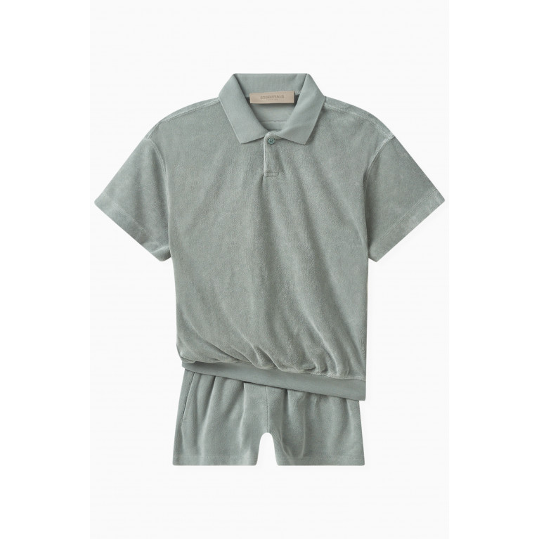 Fear of God Essentials - Short Sleeve Polo Shirt in Terry