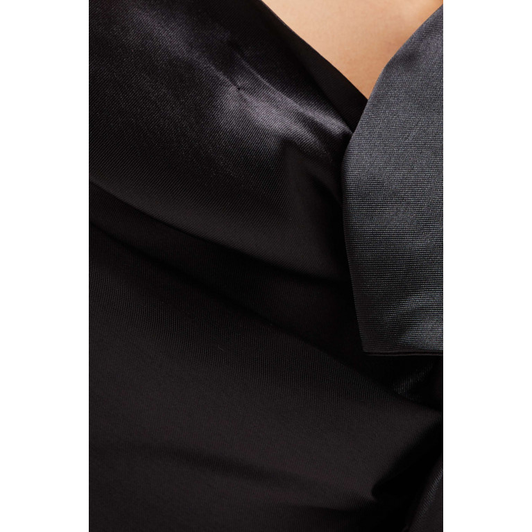 Solace London - Alana Mini Dress Black