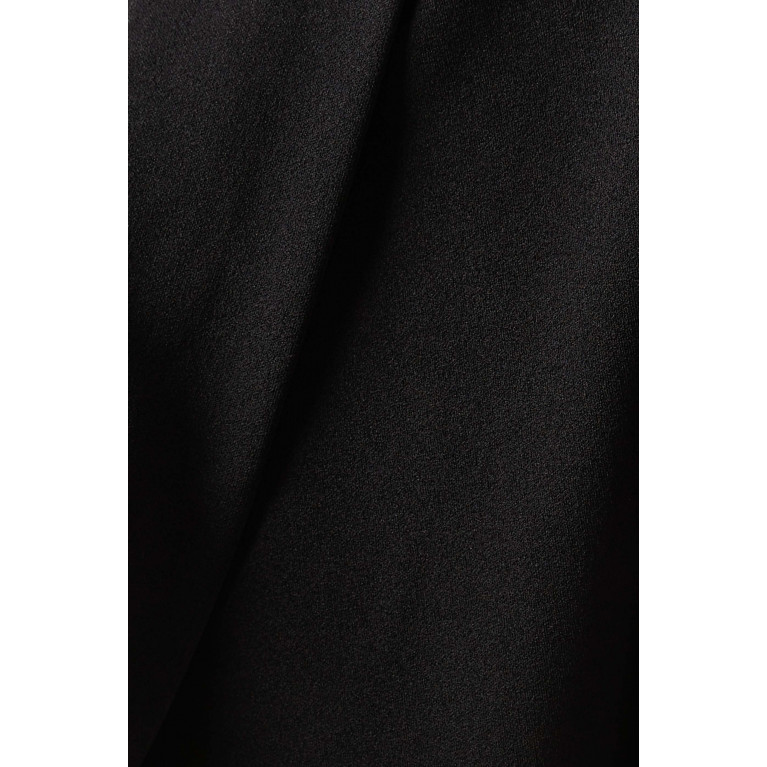 Solace London - Amari Maxi Dress in Crepe-knit Black