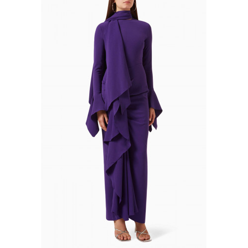 Solace London - Nella Maxi Dress Purple