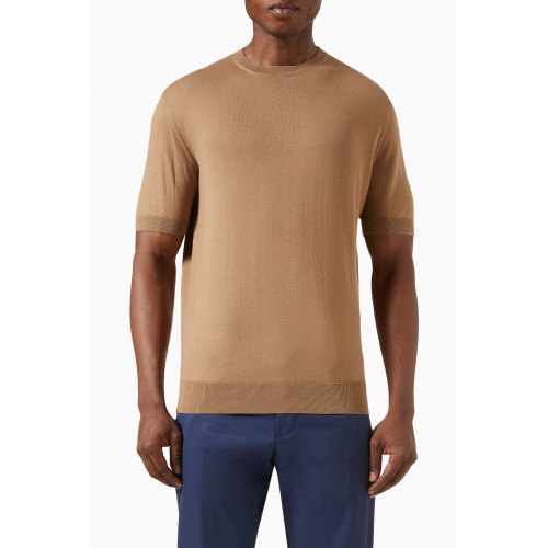 Zegna - Premium Short Sleeved T-shirt in Cotton Knit