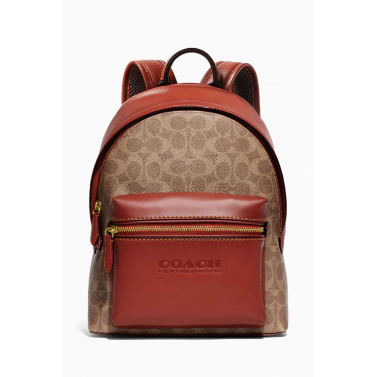 Coach - Charter 24 Backpack in Signature Canvas & Leather