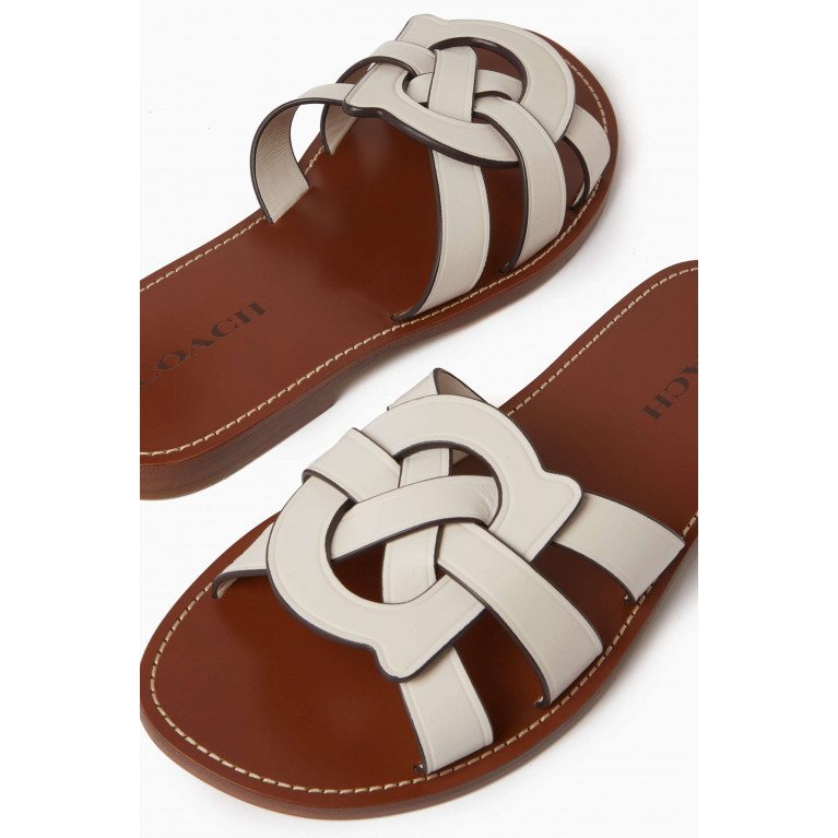 Coach - Issa Sandals in Leather White