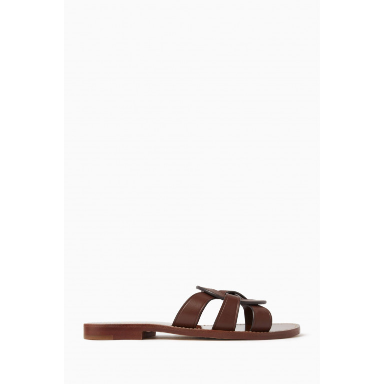 Coach - Issa Sandals in Leather Brown