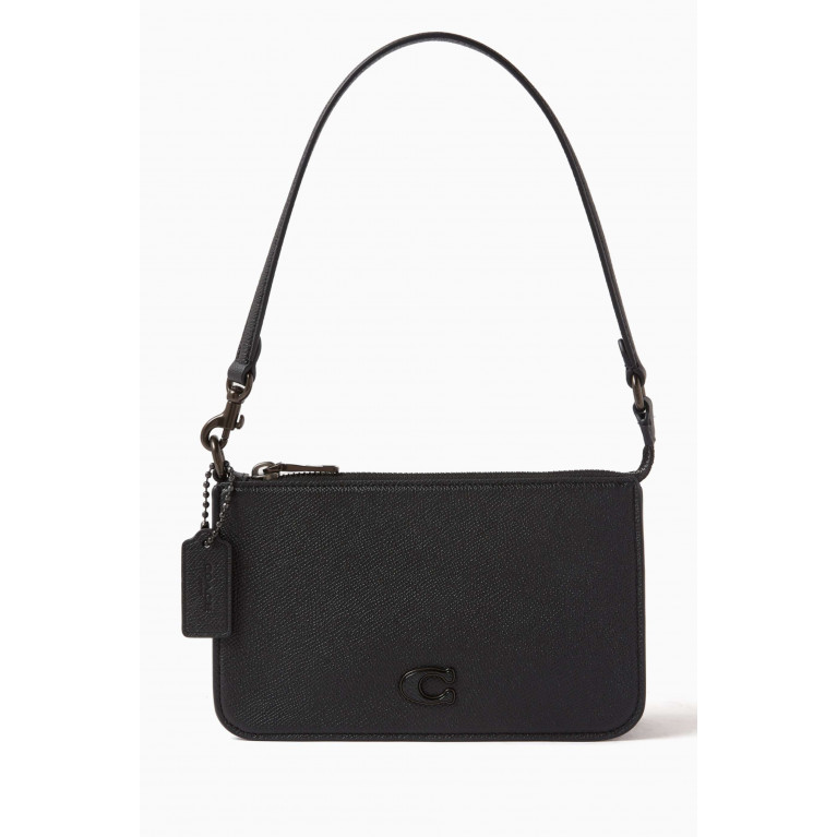 Coach - Pouch Bag in Crossgrain Leather Black