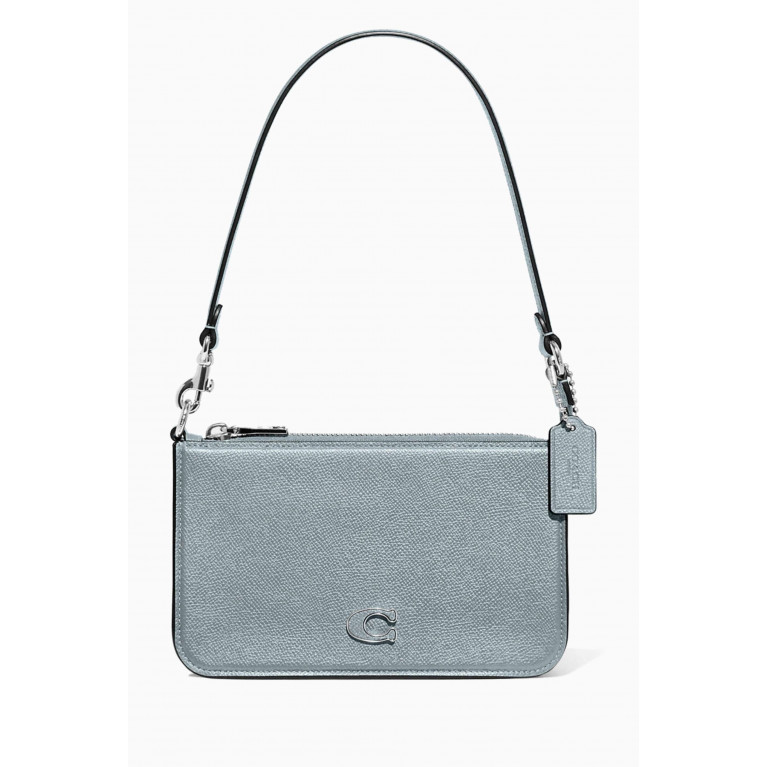 Coach - Pouch Bag in Crossgrain Leather Grey