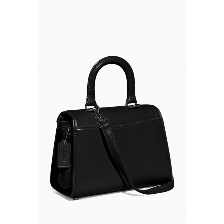 Coach - Sammy Top-handle Bag in Leather Black