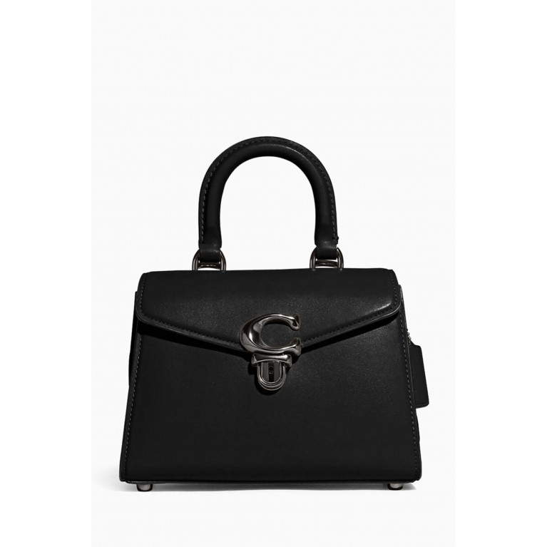 Coach - Sammy Top-handle Bag in Leather Black