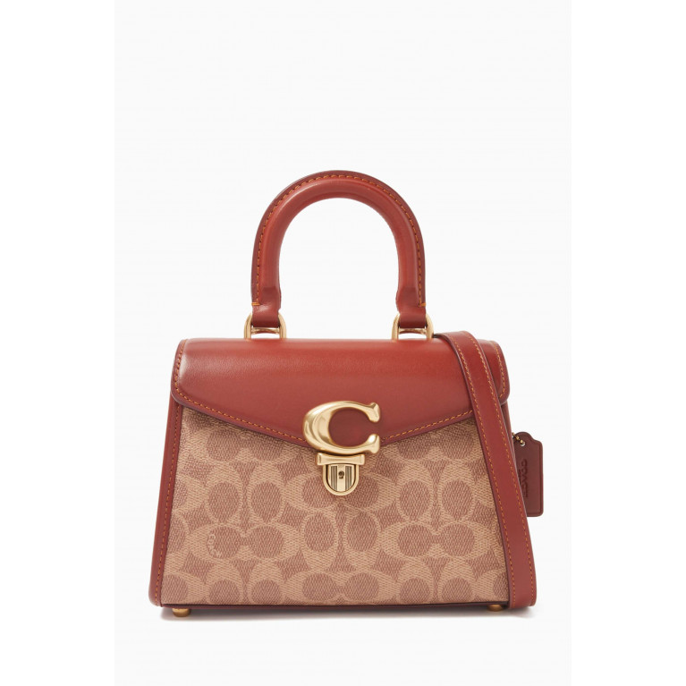 Coach - Sammy Logo Top-handle Bag in Coated-canvas