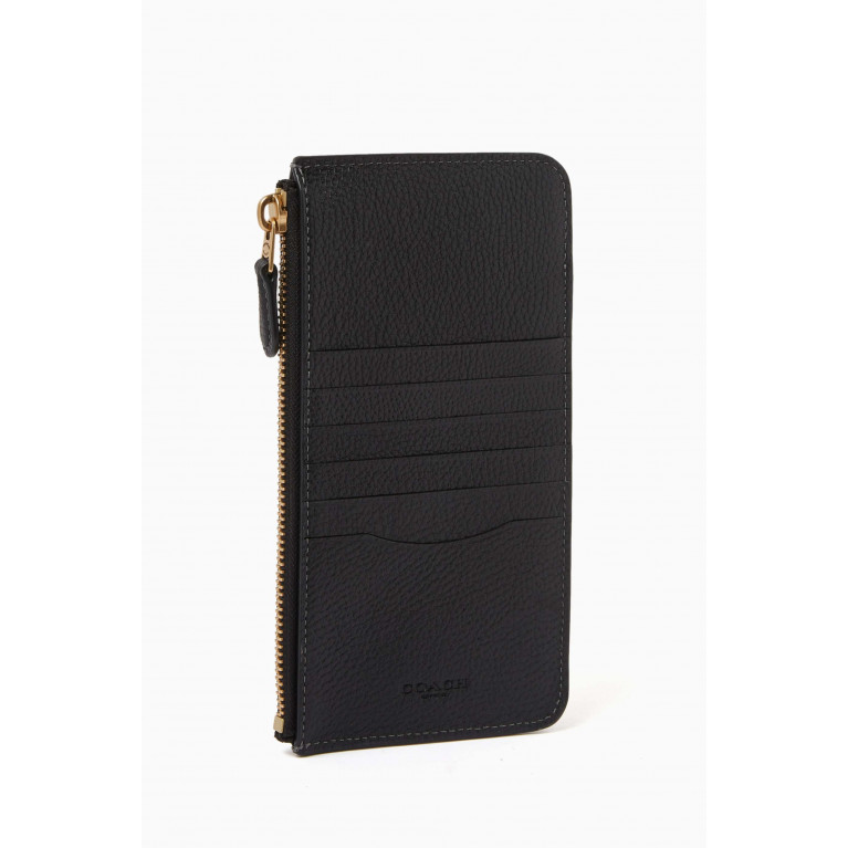 Coach - Essential Phone Wallet in Pebble Leather Black