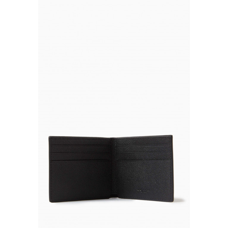 Coach - Slim Bi-fold Wallet in Crossgrain Leather Black
