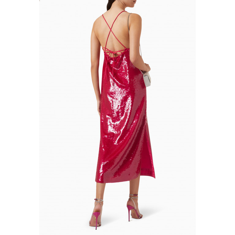 Ganni - Sequin-embellished Midi Dress