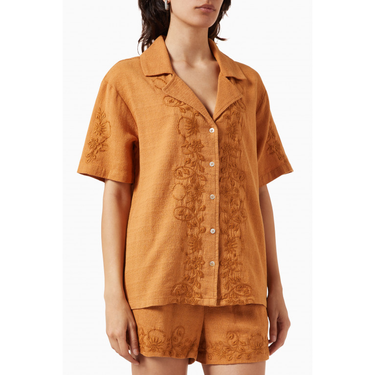 Ministry Of Style - Solace Shirt in Cotton Brown