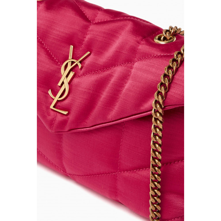 Saint Laurent - Mini Puffer Toy Crossbody Bag in Quilted Satin