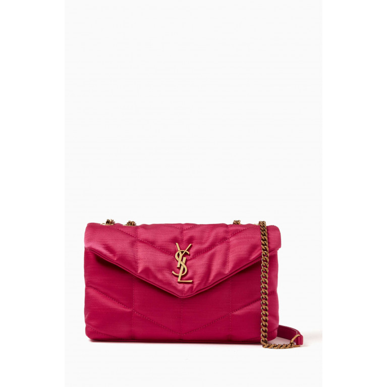Saint Laurent - Mini Puffer Toy Crossbody Bag in Quilted Satin