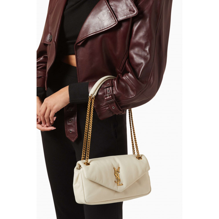 Saint Laurent - Calypso Shoulder Bag in Lambskin Leather