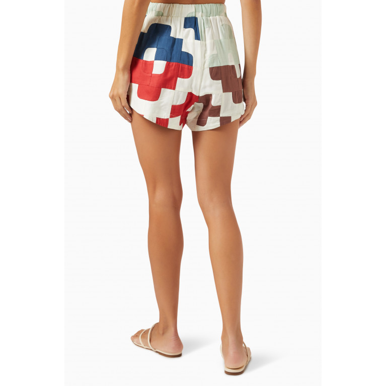 Sea New York - Cari Geometric Shorts in Cotton