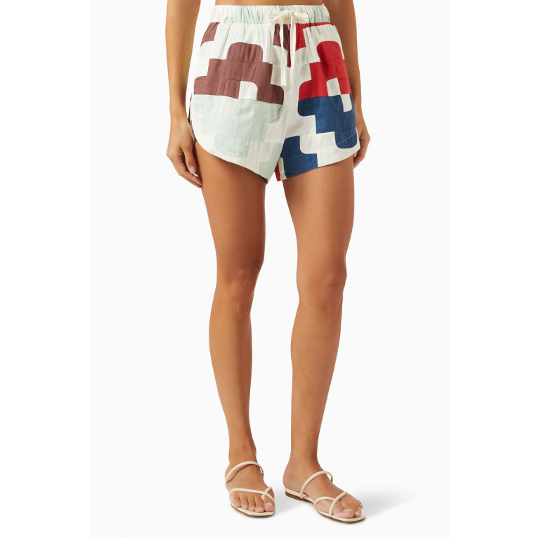 Sea New York - Cari Geometric Shorts in Cotton