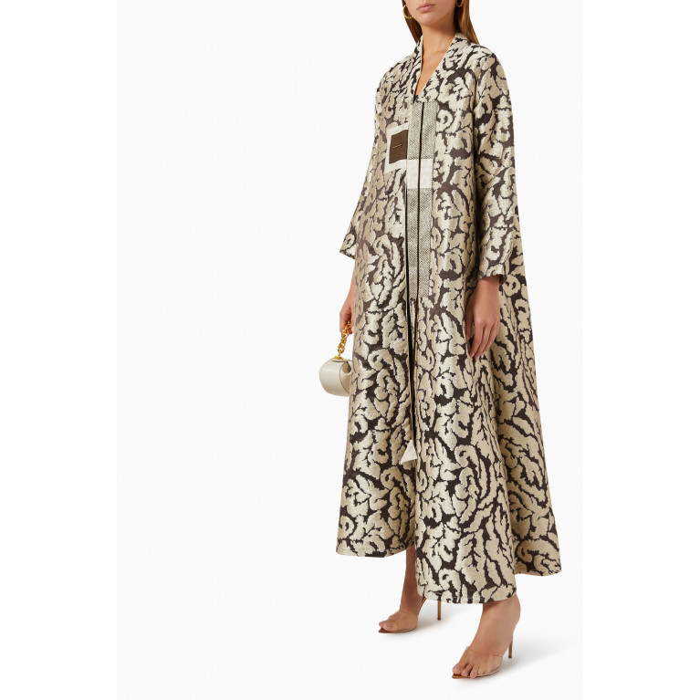 ZAH Design - Kimono Abaya in Silk-jacquard