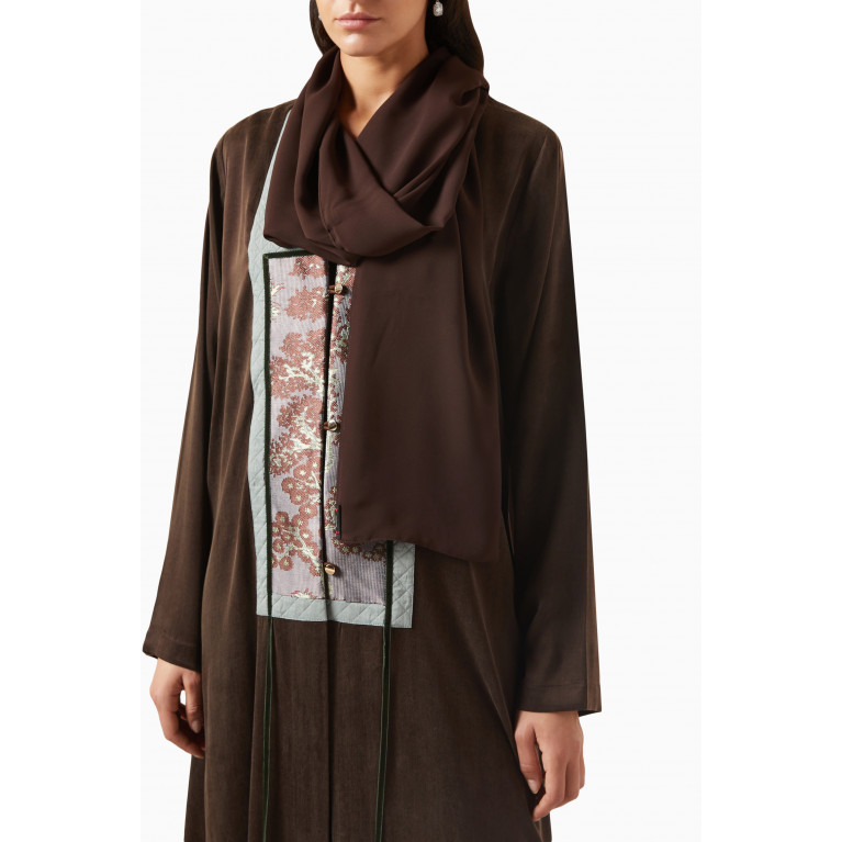 ZAH Design - Patterned Abaya in Silk