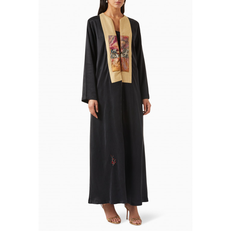 ZAH Design - Patterned Abaya in Silk