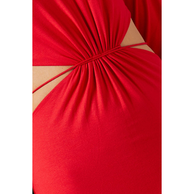 Manuri - Patricia On A Saturday Night Dress in Viscose Red