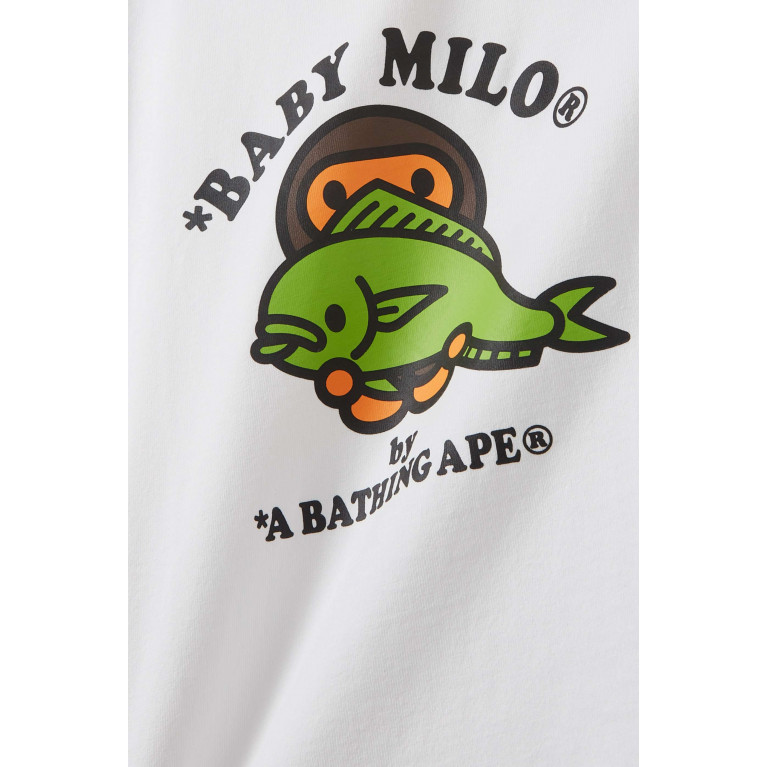A Bathing Ape - Milo Graphic-print T-shirt in Cotton White