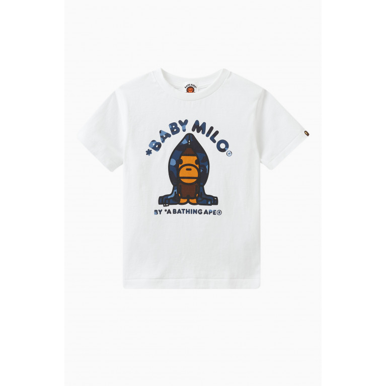 A Bathing Ape - Colour Camo Milo T-shirt in Cotton-jersey