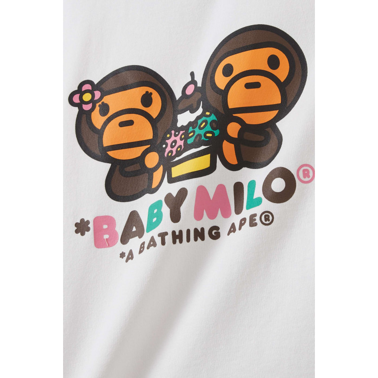A Bathing Ape - Graphic-print T-shirt in Cotton White