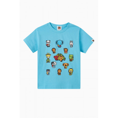 A Bathing Ape - Graphic-print T-shirt in Cotton Multicolour