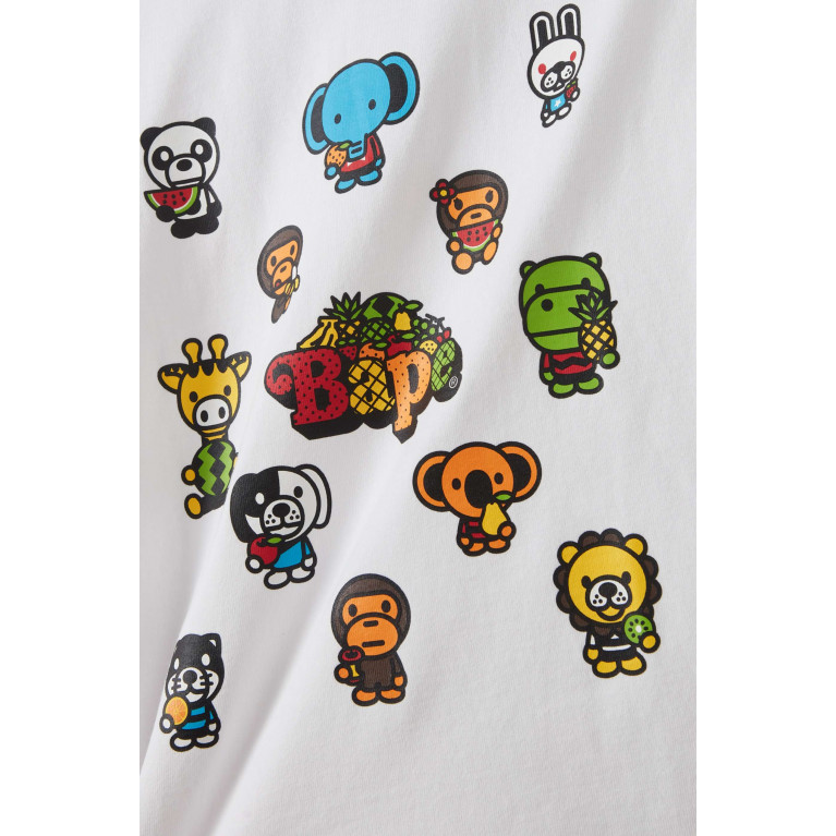 A Bathing Ape - Graphic-print T-shirt in Cotton White