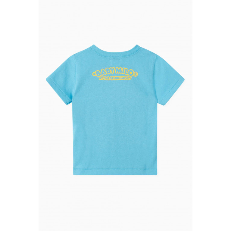 A Bathing Ape - Baby Milo Fishing Vest Print T-shirt in Cotton Multicolour