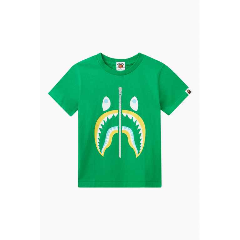 A Bathing Ape - Colour Shark T-shirt in Cotton-jersey Green