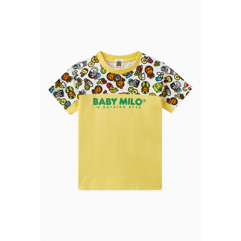 A Bathing Ape - Baby Milo Mixed Fruit T-shirt in Cotton-blend Yellow