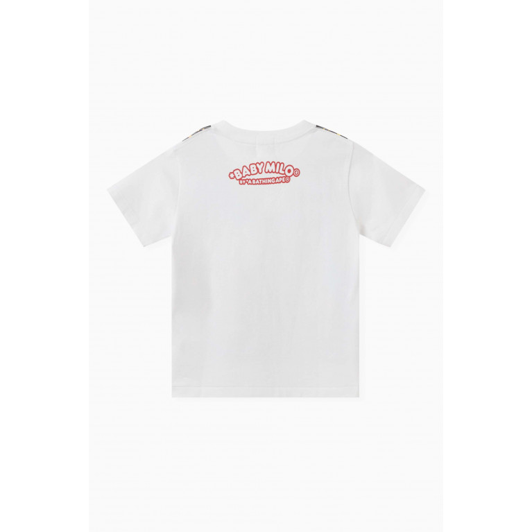 A Bathing Ape - Baby Milo Vest-print T-shirt in Cotton White