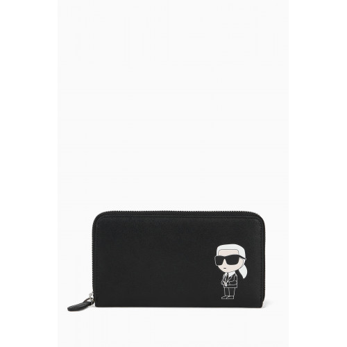 Karl Lagerfeld - K/Ikonik 2.0 Continental Wallet in Faux Leather