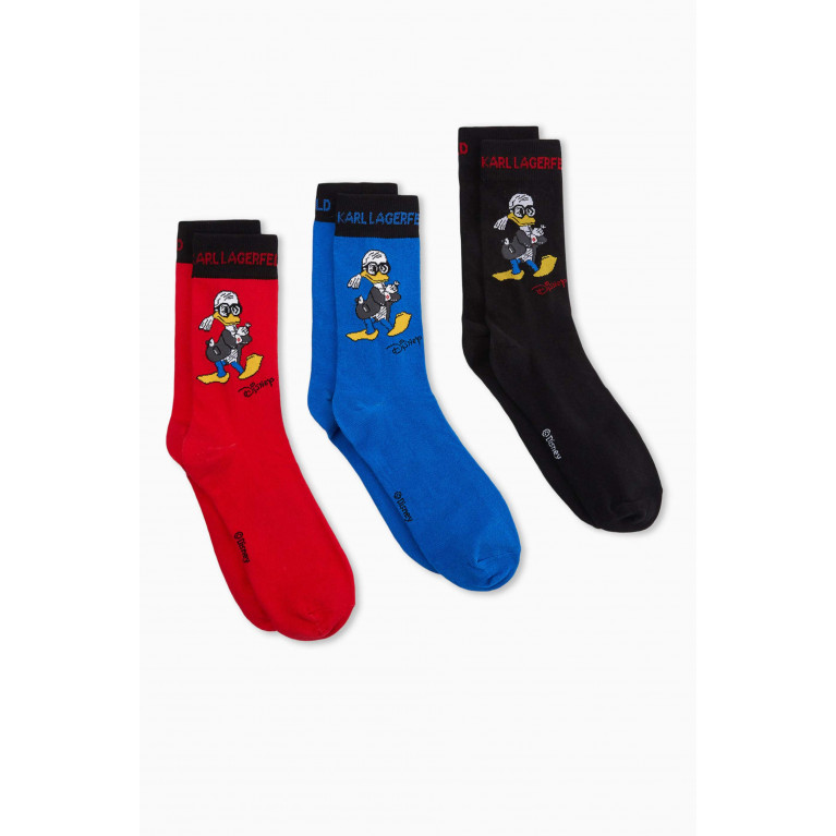Karl Lagerfeld - KL x Disney Socks in Cotton, Set of 3