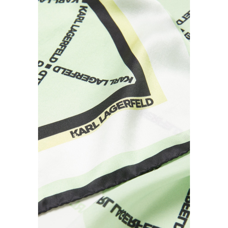Karl Lagerfeld - K/Essential Cross Scarf in Silk
