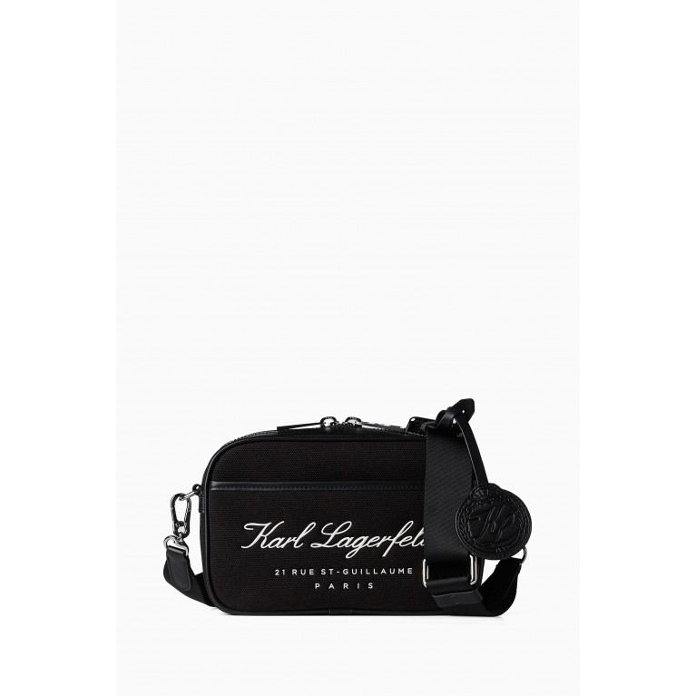 Karl Lagerfeld - Hotel Karl Crossbody Bag in Cotton Canvas