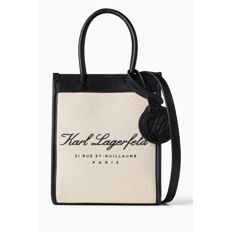 Karl Lagerfeld - Small Hotel Karl Tote Bag in Recycled Cotton-canvas