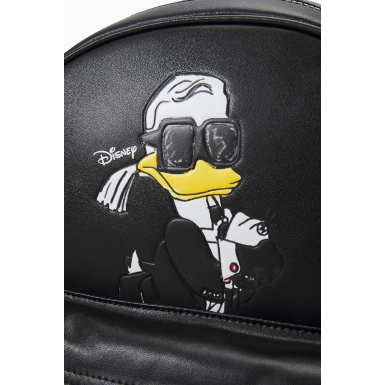 Karl Lagerfeld - x Disney Donald Duck Backpack in Coated-canvas & Leather