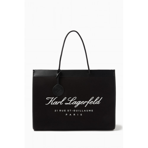 Karl Lagerfeld - Hotel Karl Tote in Cotton Canvas