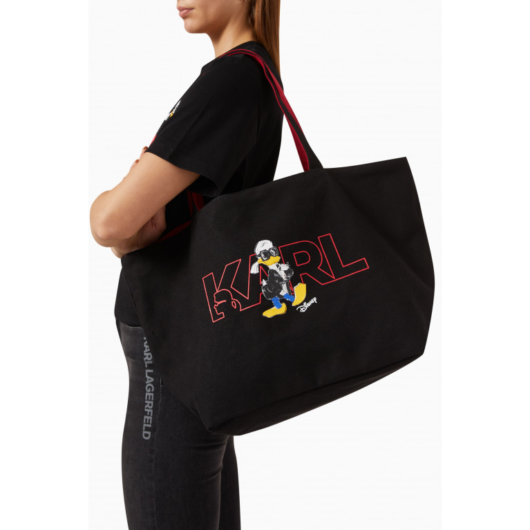 Karl Lagerfeld - x Disney Donald Duck Reversible Tote Bag in Canvas