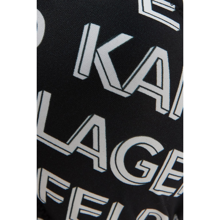 Karl Lagerfeld - Allover Print Bandeau Bikini Top