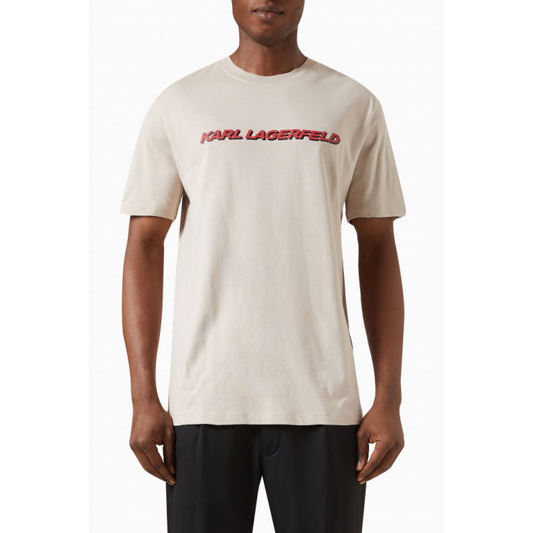 Karl Lagerfeld - Logo T-shirt in Cotton Jersey