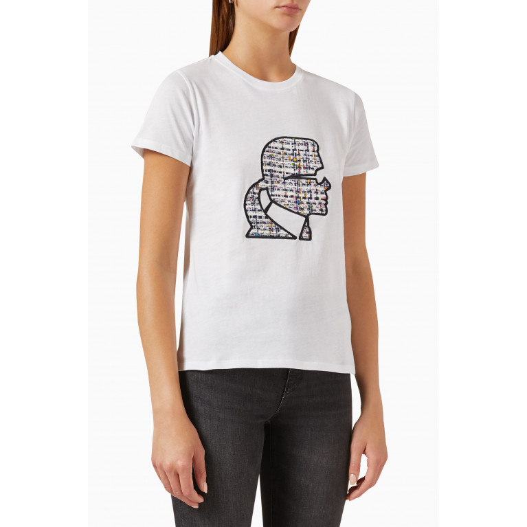 Karl Lagerfeld - Boucle T-shirt in Jersey
