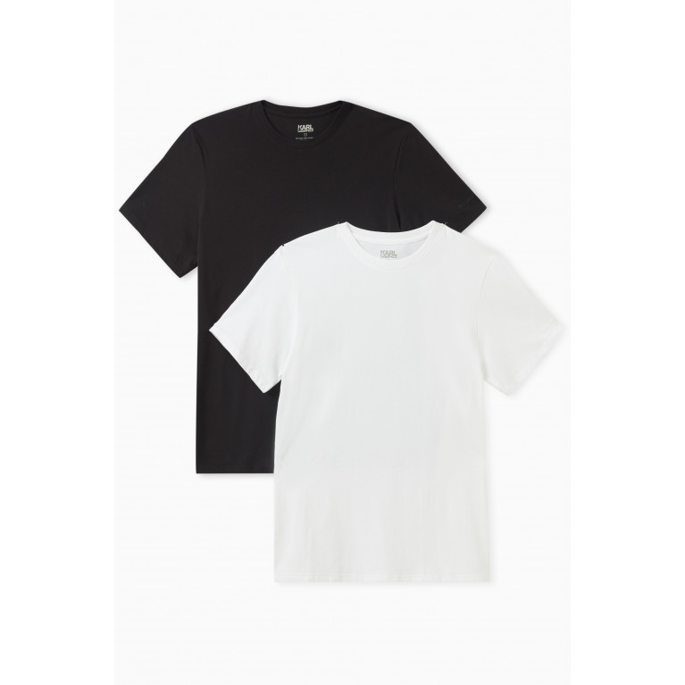 Karl Lagerfeld - T-shirt in Cotton Jersey, Set of 2