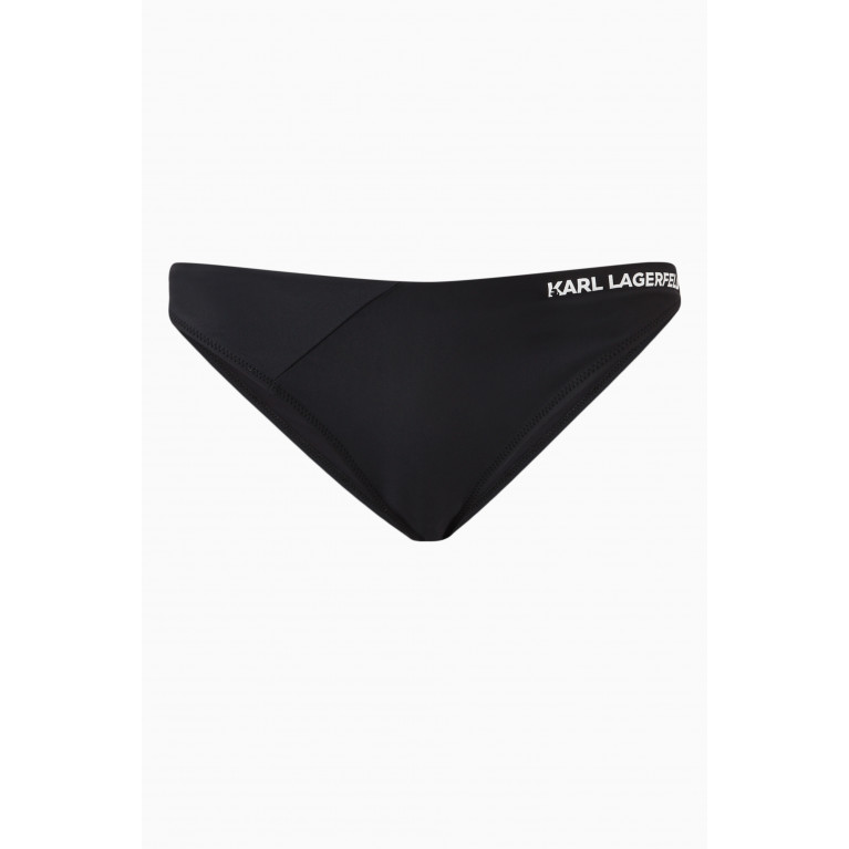 Karl Lagerfeld - Logo Detail Bikini Bottoms in Recycled Materials