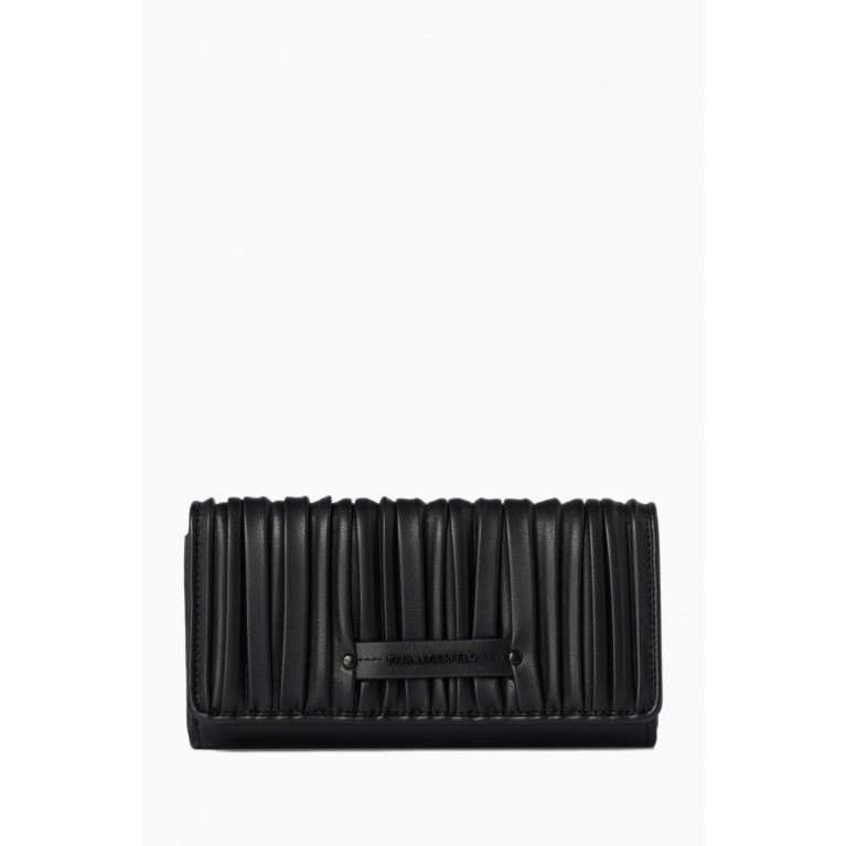 Karl Lagerfeld - K/Kushion Continental Wallet in Faux Leather