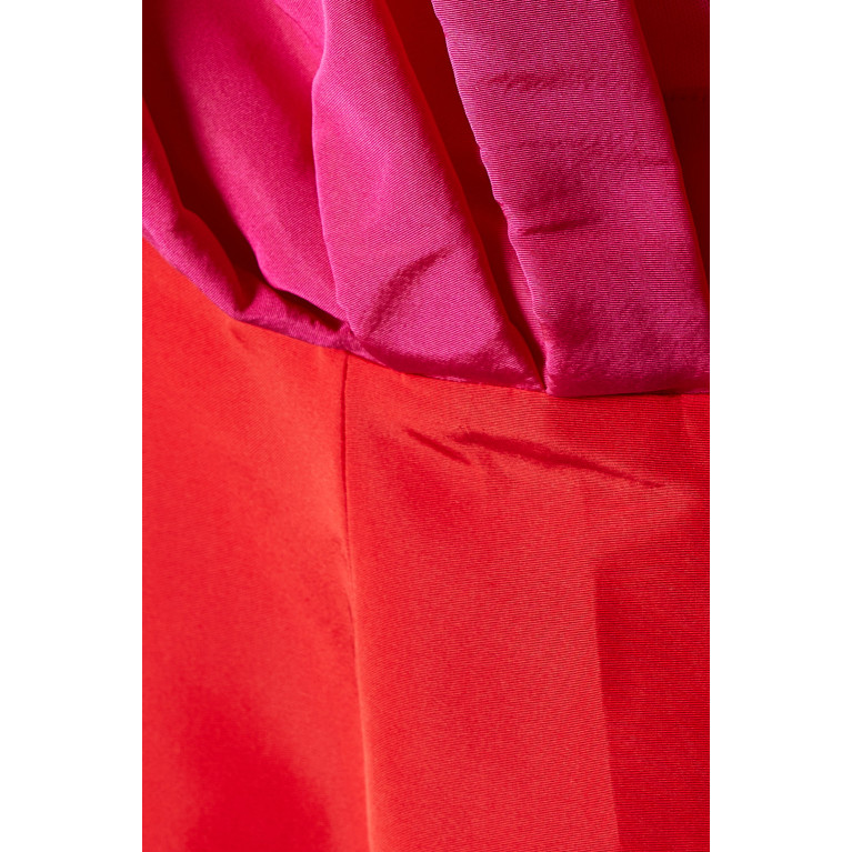 Carolina Herrera - Colour-block Column Gown in Silk-faille